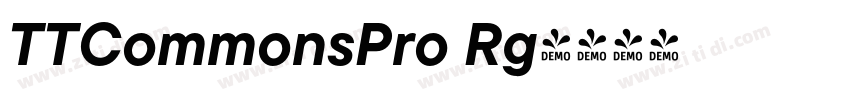 TTCommonsPro Rg字体转换